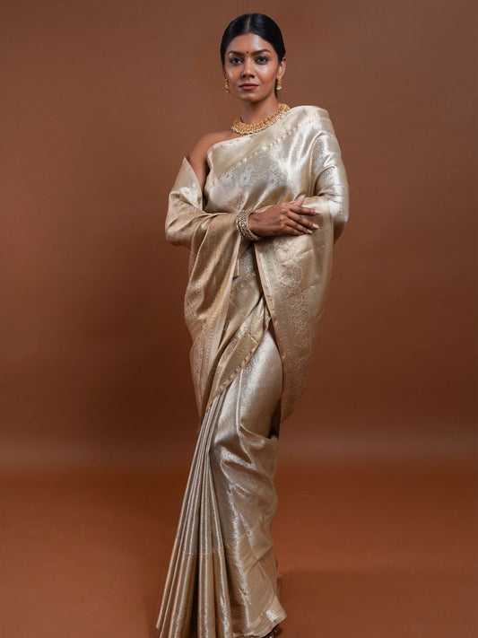 Regal Golden Kanchipuram Silk Saree