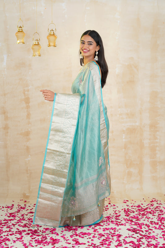 tissue sarees online