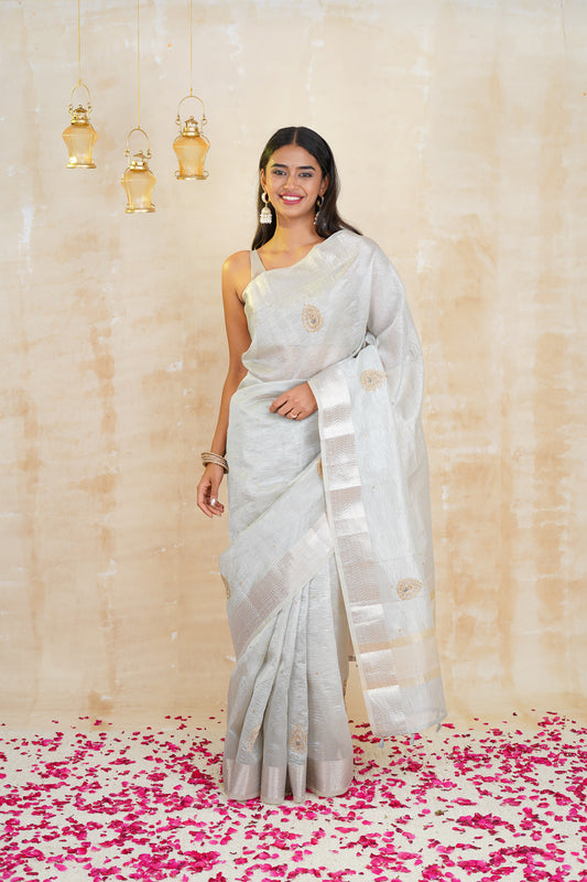 tissue sarees online