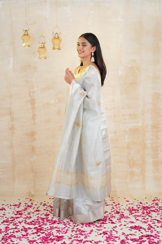 tissue sarees online
