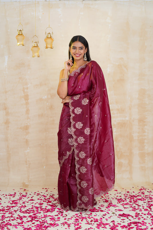 tissue sarees online