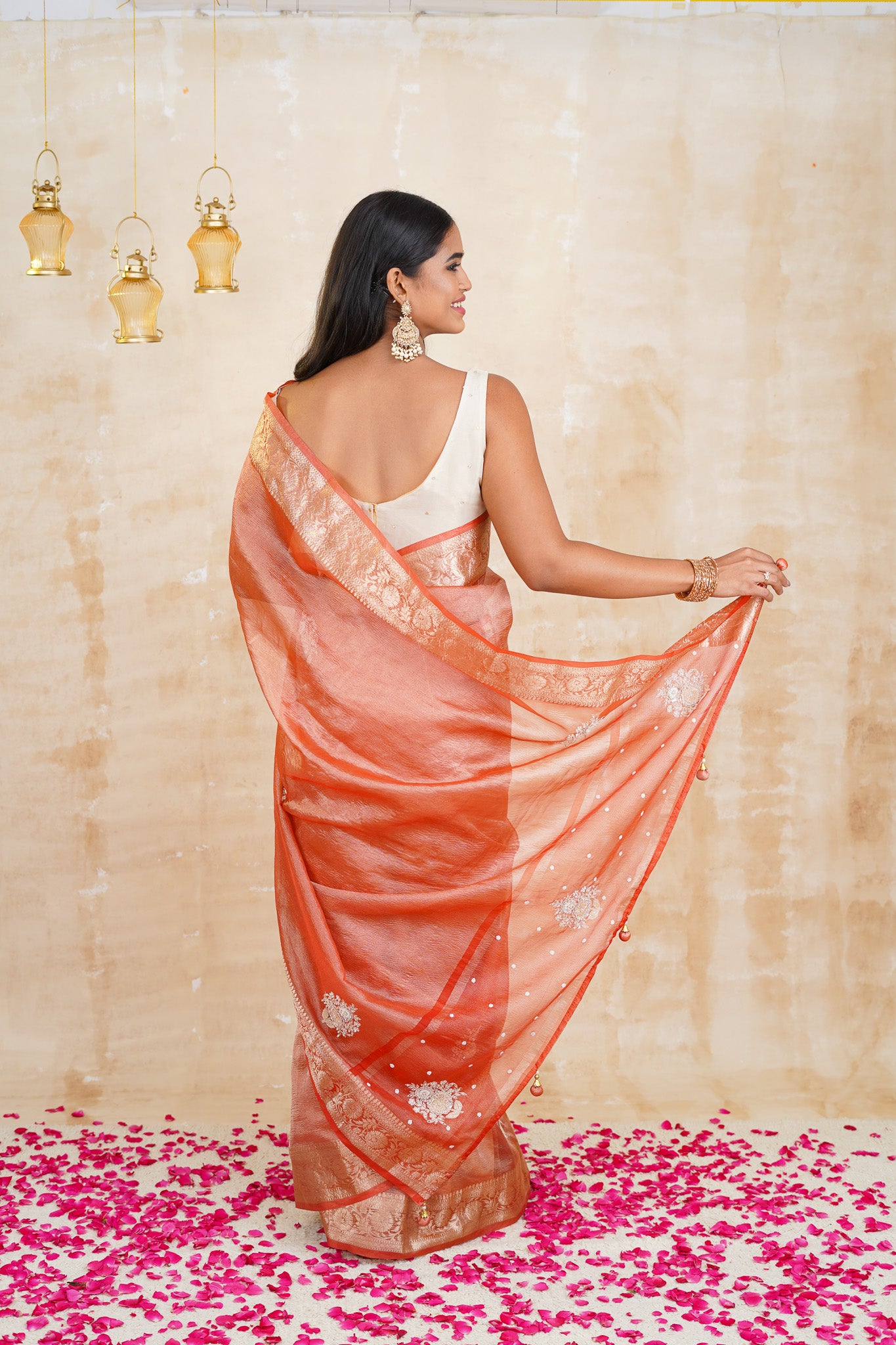 tissue sarees online