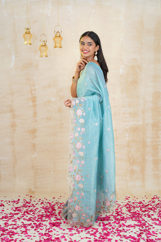 tissue sarees online