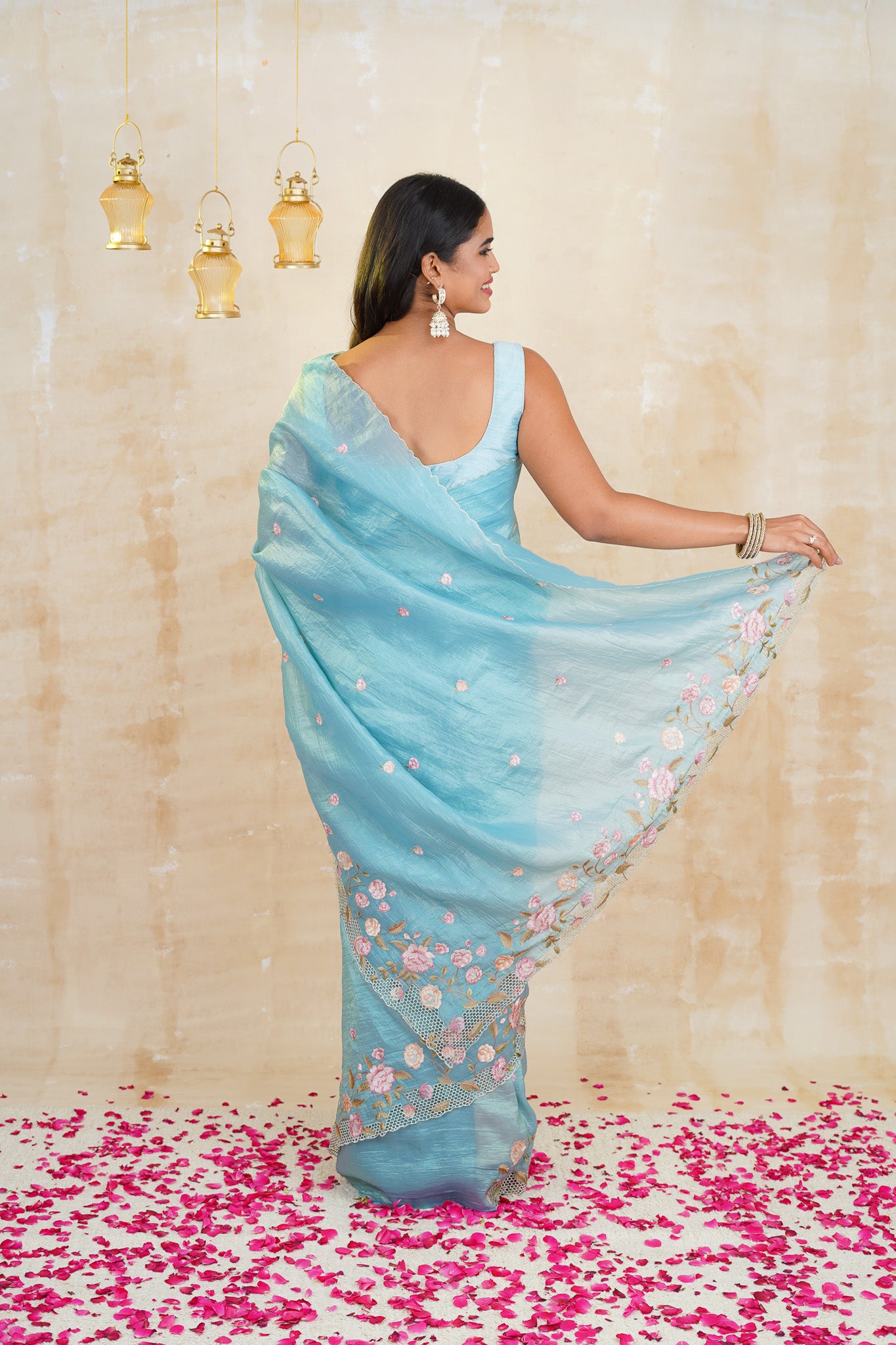 tissue sarees online