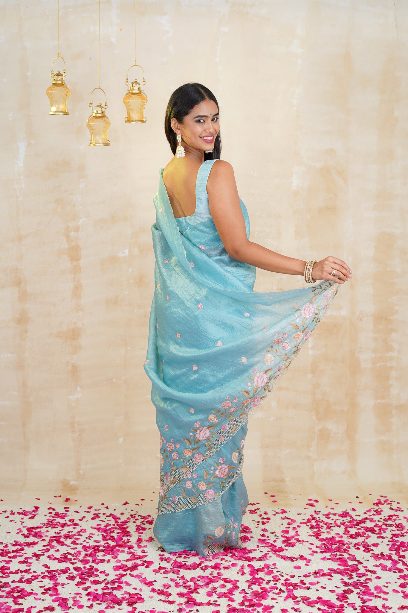 tissue sarees online