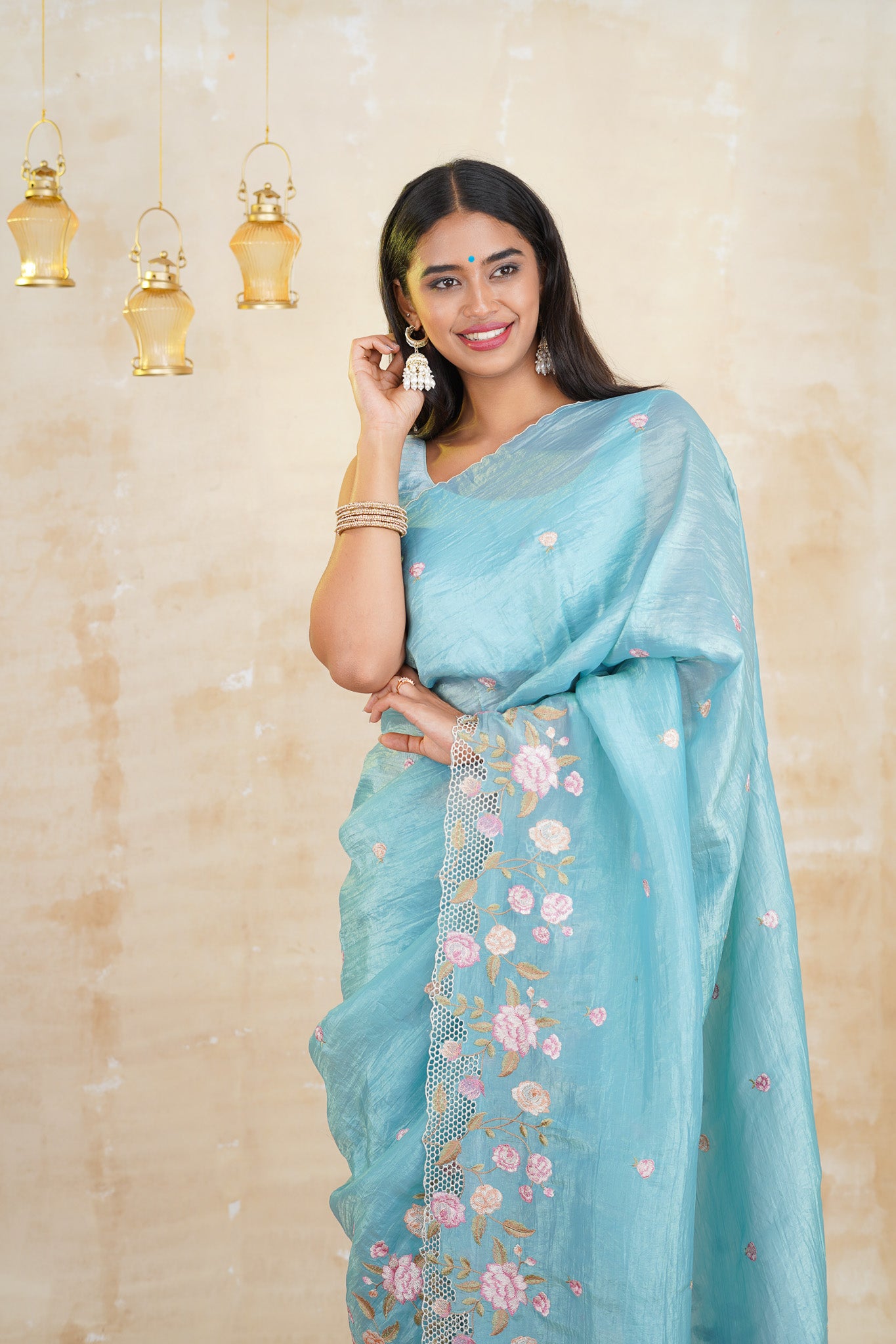 tissue sarees online