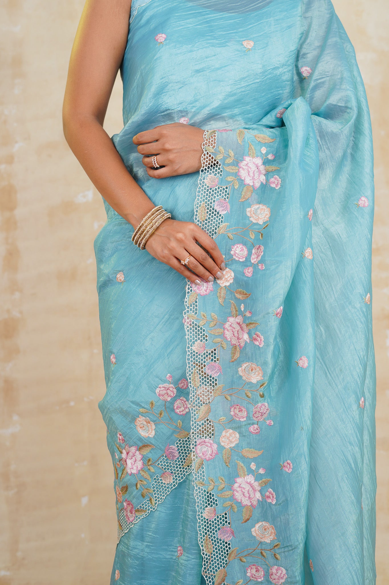 tissue sarees online