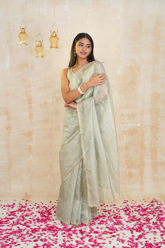 tissue sarees online